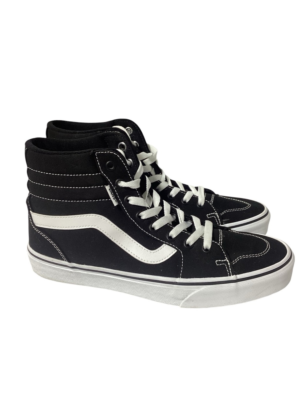 Vans Black & White High Top Skate Sneakers